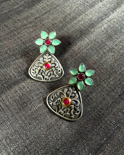 Ratna Rang | Dual Tone Fusion | Statement Studs