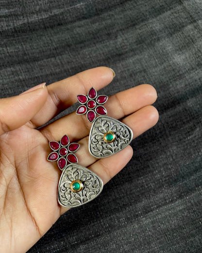 Ratna Rang | Dual Tone Fusion | Statement Studs