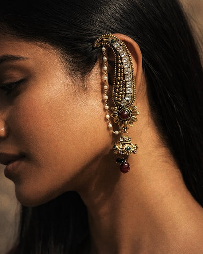 A Crown for the Ear | Antique Heritage-Inspired Earcuffs | The Vishu Collective'26