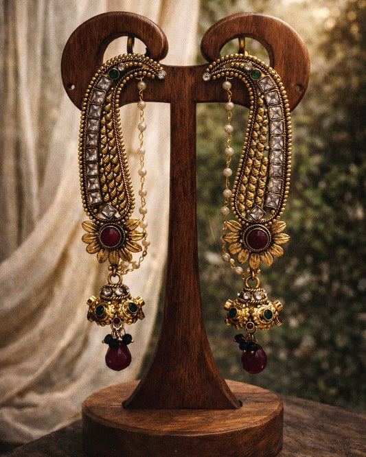 A Crown for the Ear | Antique Heritage-Inspired Earcuffs | The Vishu Collective'26