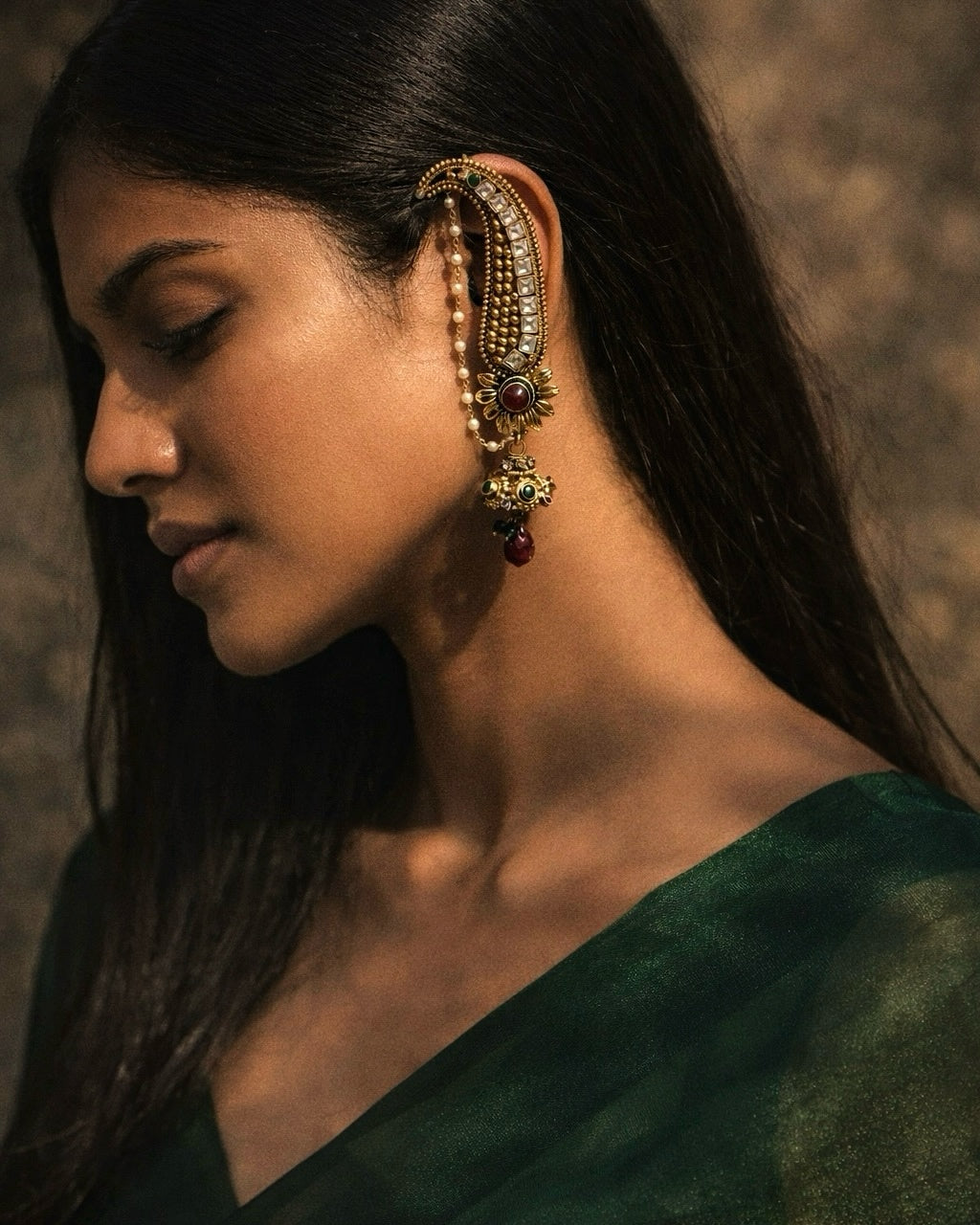 A Crown for the Ear | Antique Heritage-Inspired Earcuffs | The Vishu Collective'26