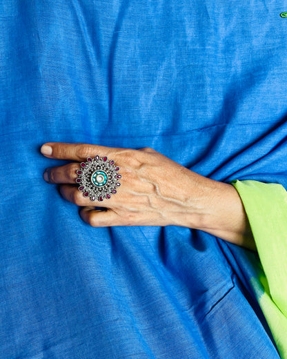 Gulab Rivaaz | Contemporary Dual Tone Fusion Ring