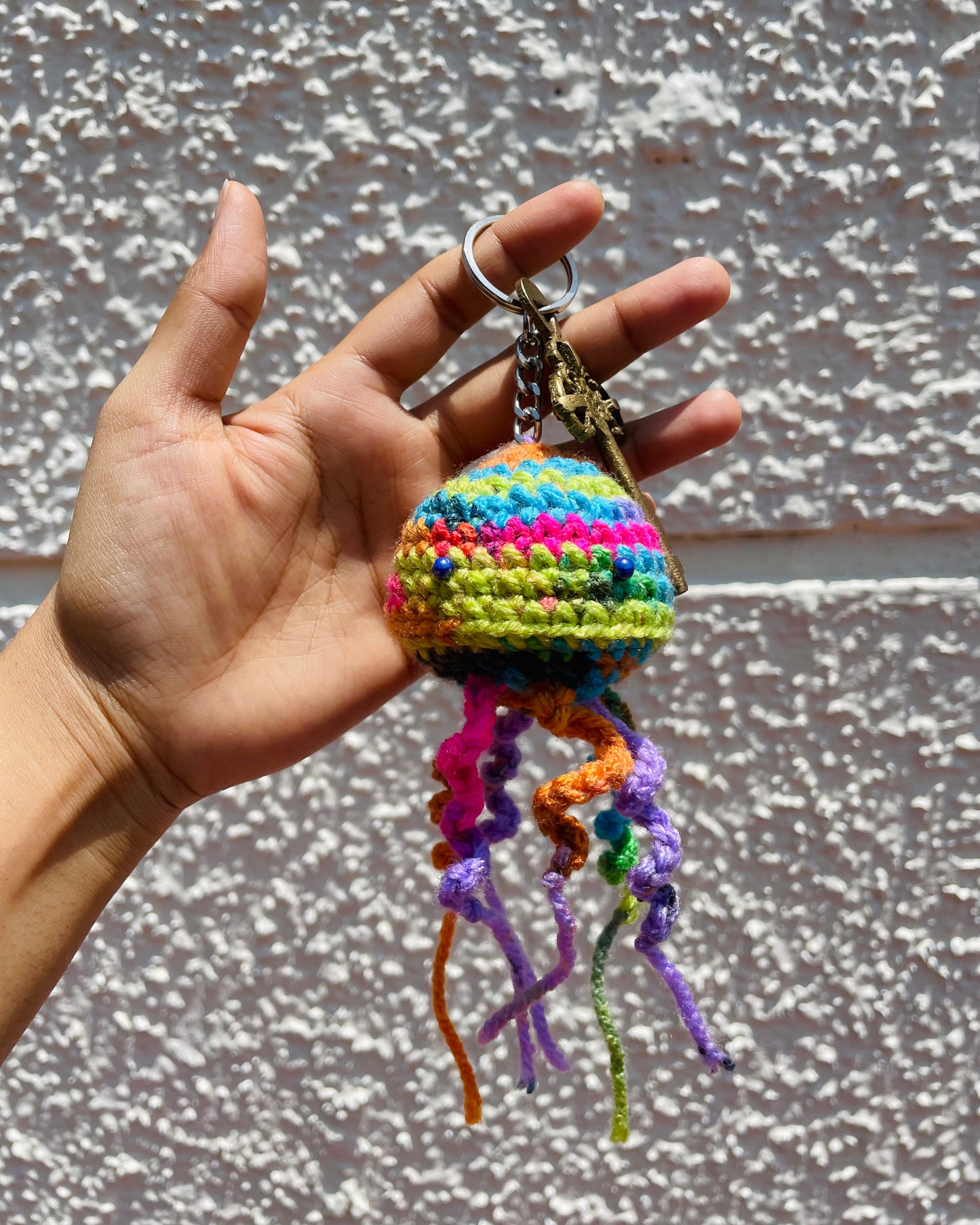 Hand-Crocheted Mini Sea-Creature Charm Keychains