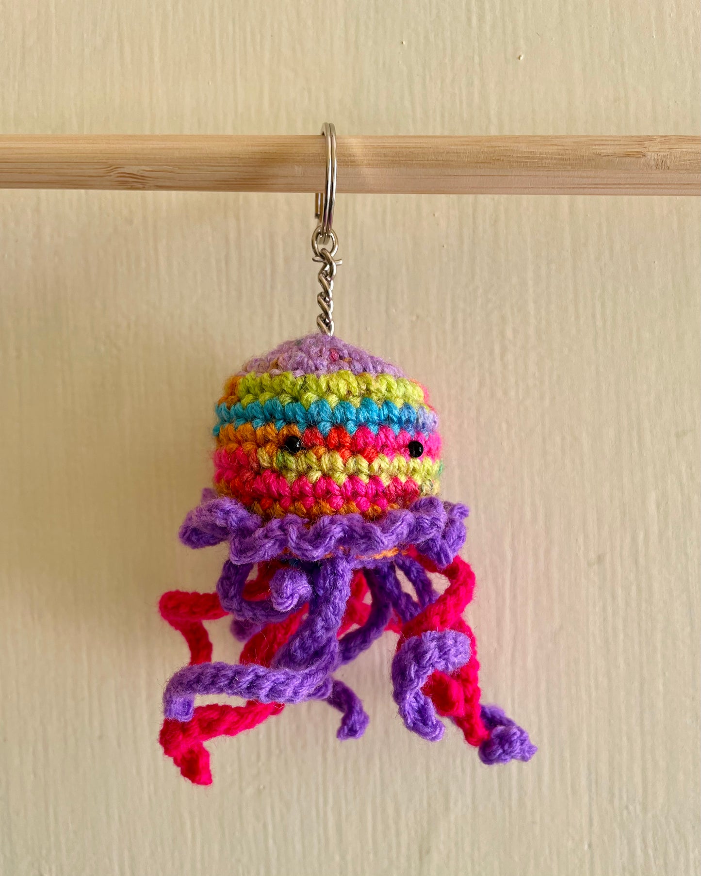 Hand-Crocheted Mini Sea-Creature Charm Keychains