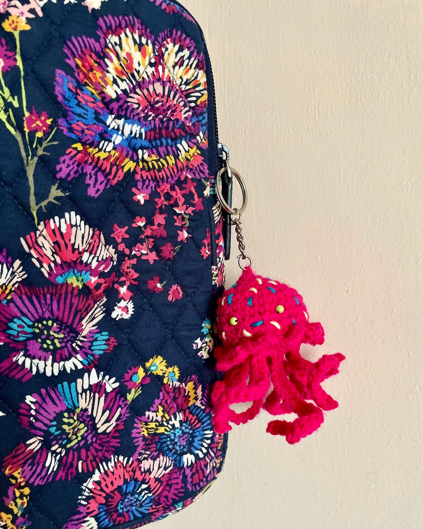 Hand-Crocheted Mini Sea-Creature Charm Keychains