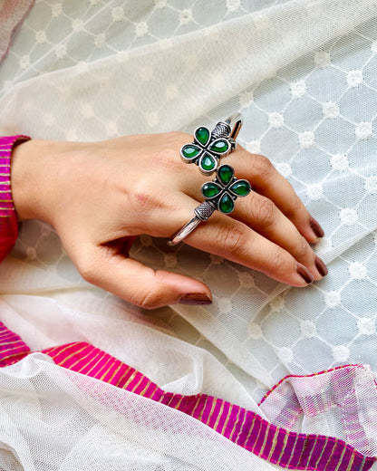 Mekhalā | Oxidised Artisanal Kada | Free Size