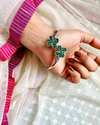 Mekhalā | Oxidised Artisanal Kada | Free Size