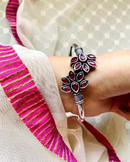 Tārānga | Oxidised Artisanal Kada | Free Size