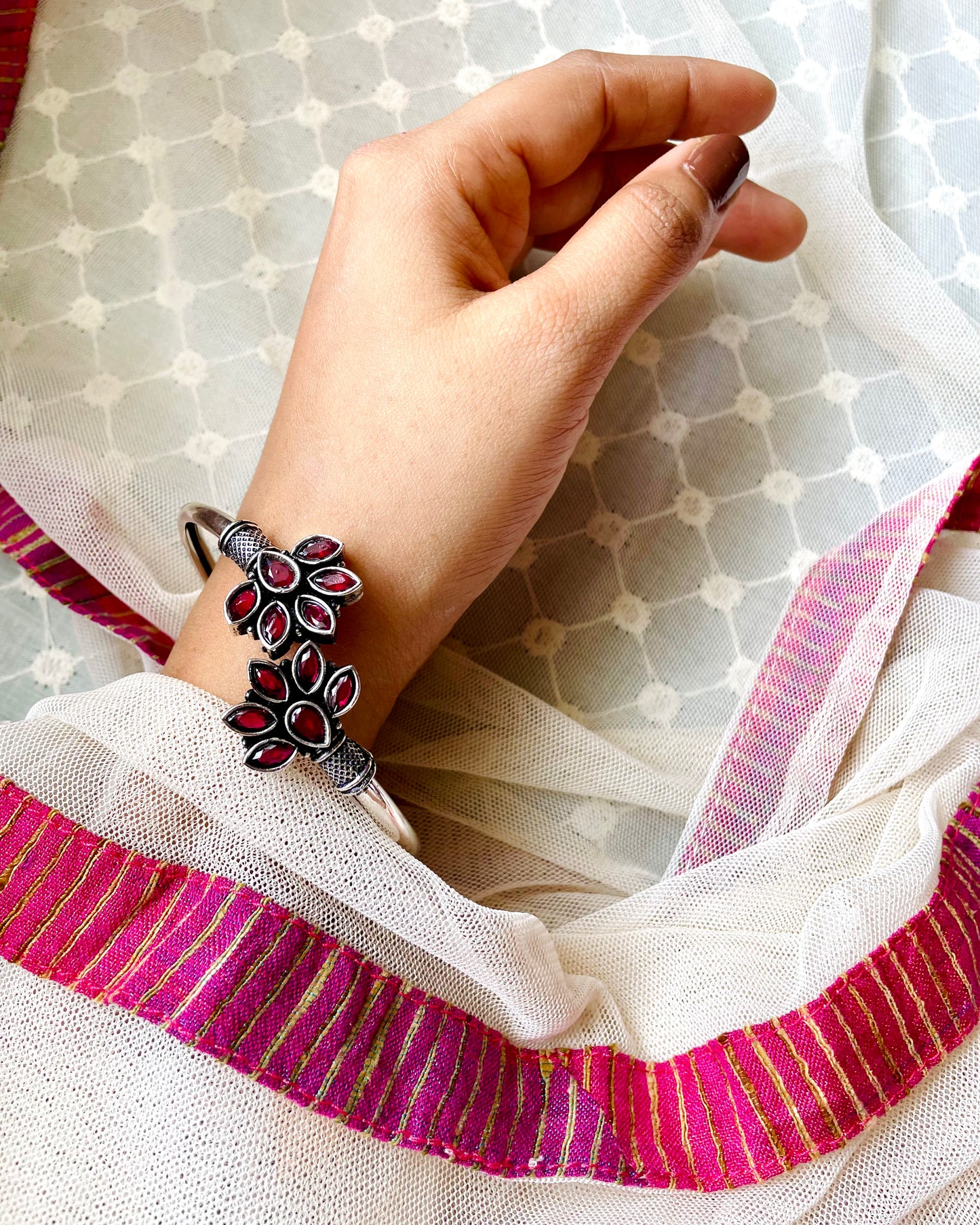 Tārānga | Oxidised Artisanal Kada | Free Size