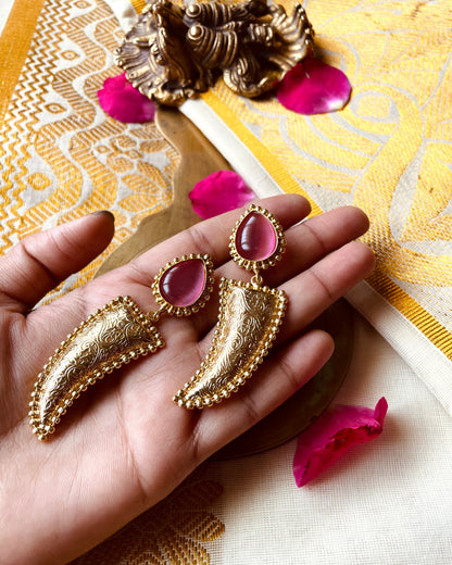 The Ornamental Sword | Statement Drop Earrings