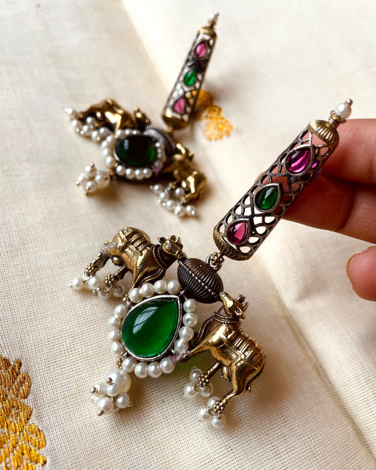 Nandi Peetam | Statement Studs