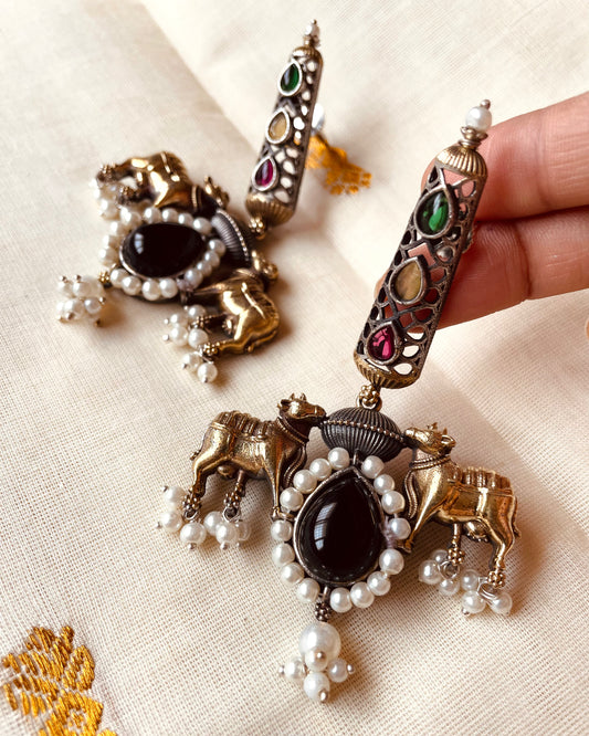 Nandi Peetam | Statement Studs