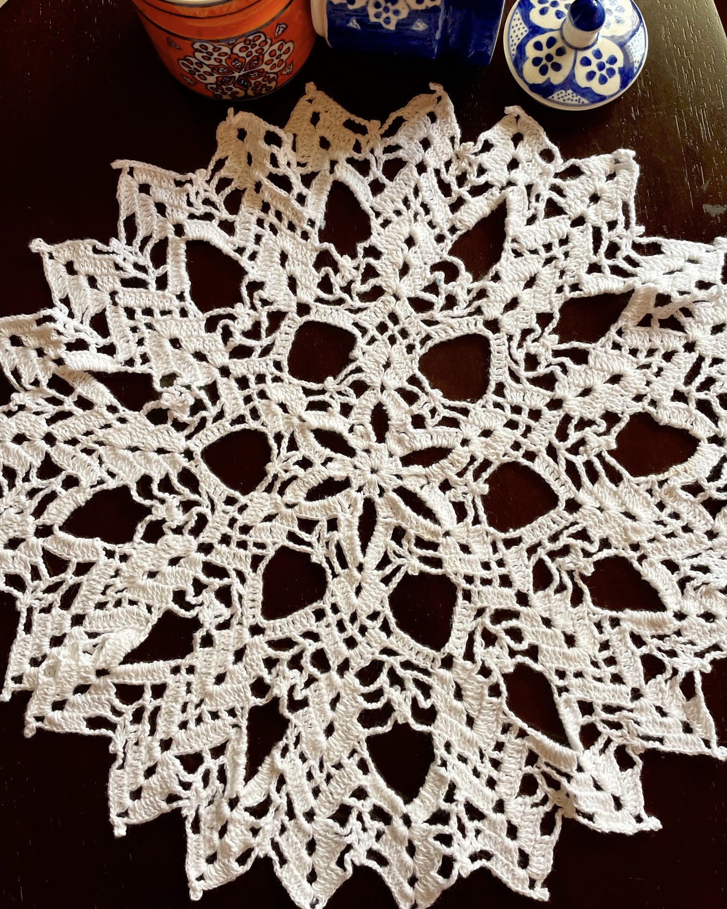 Pure White Yukta Crochet Placement Mat