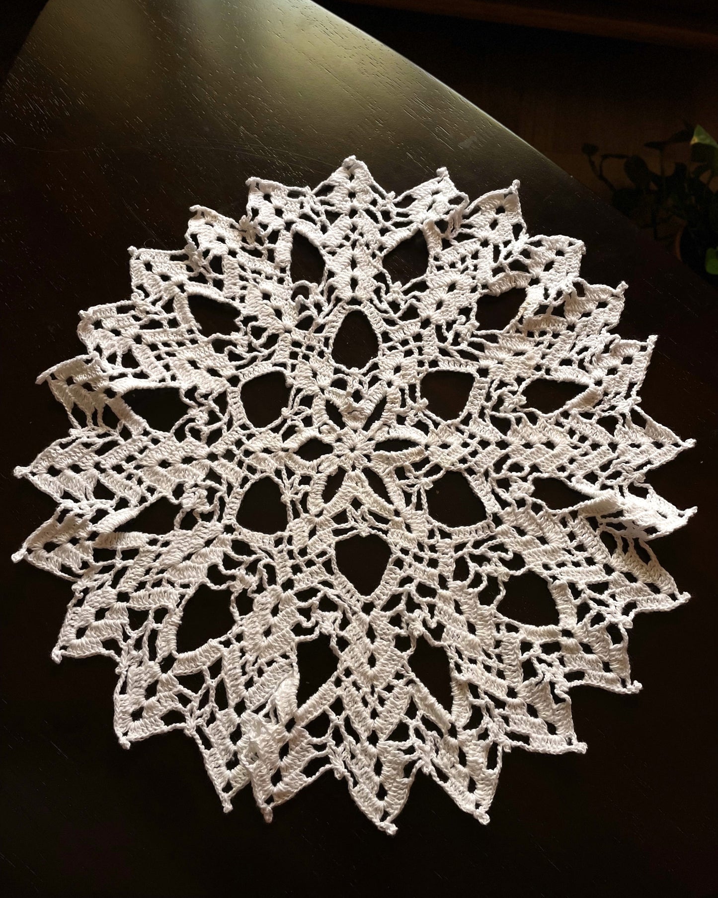 Pure White Yukta Crochet Placement Mat