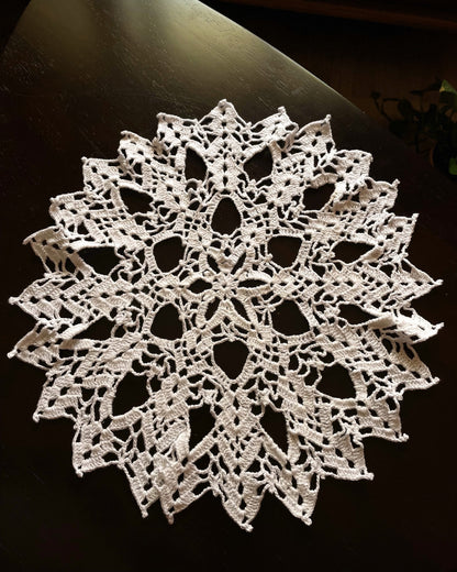 Pure White Yukta Crochet Placement Mat