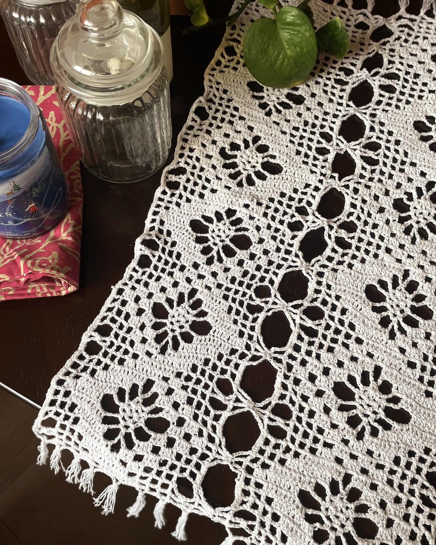 Multipurpose Rectangular Crochet Placement Mat