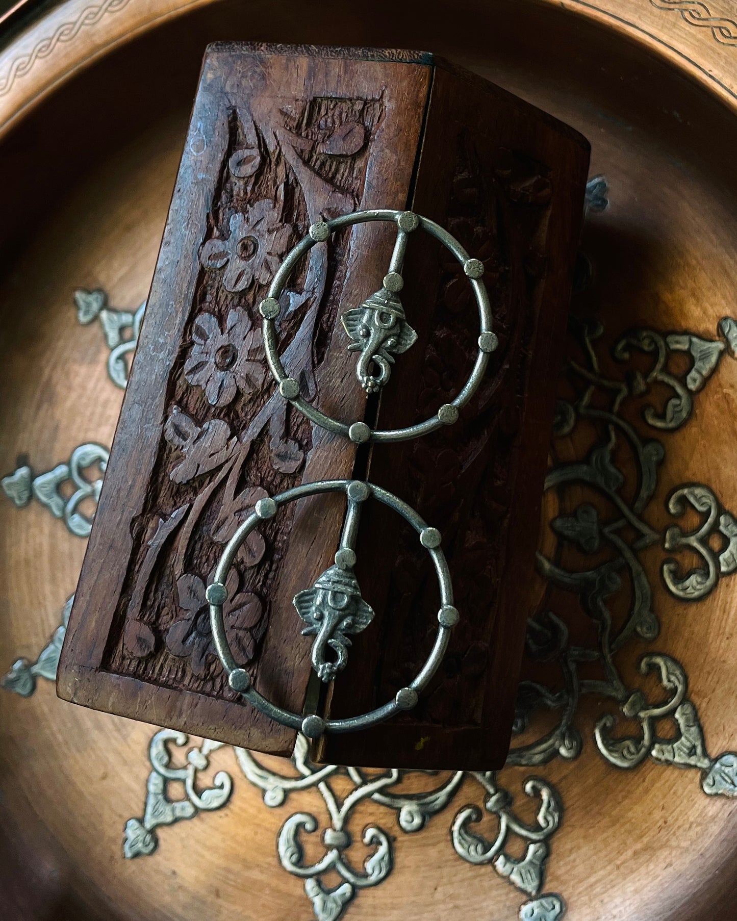 Vakratunda Antique Studs