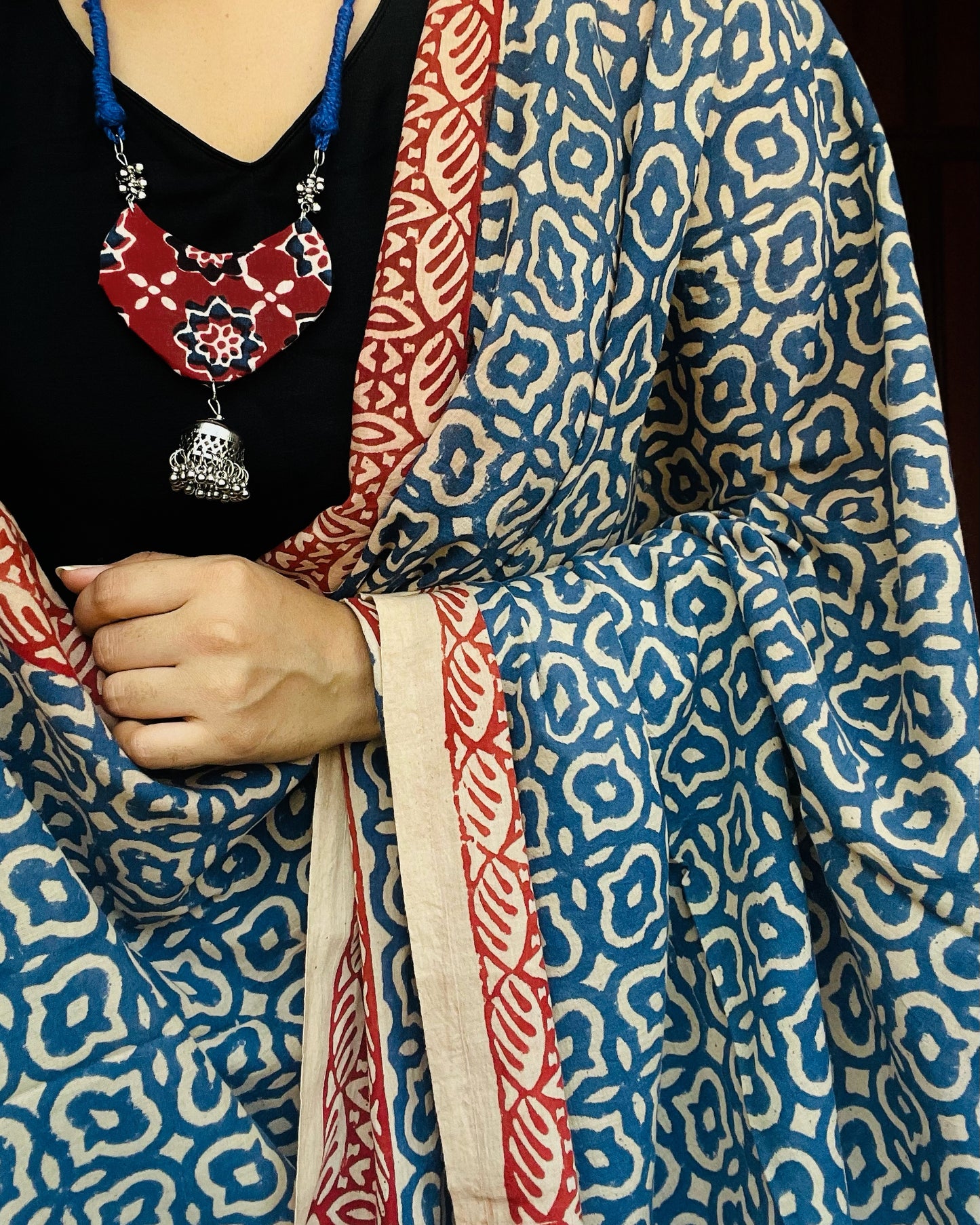 Neelgiri Patola | Handblock Printed Dupatta