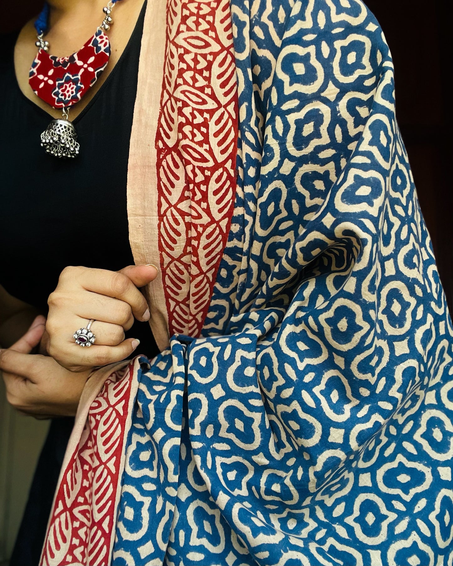 Neelgiri Patola | Handblock Printed Dupatta
