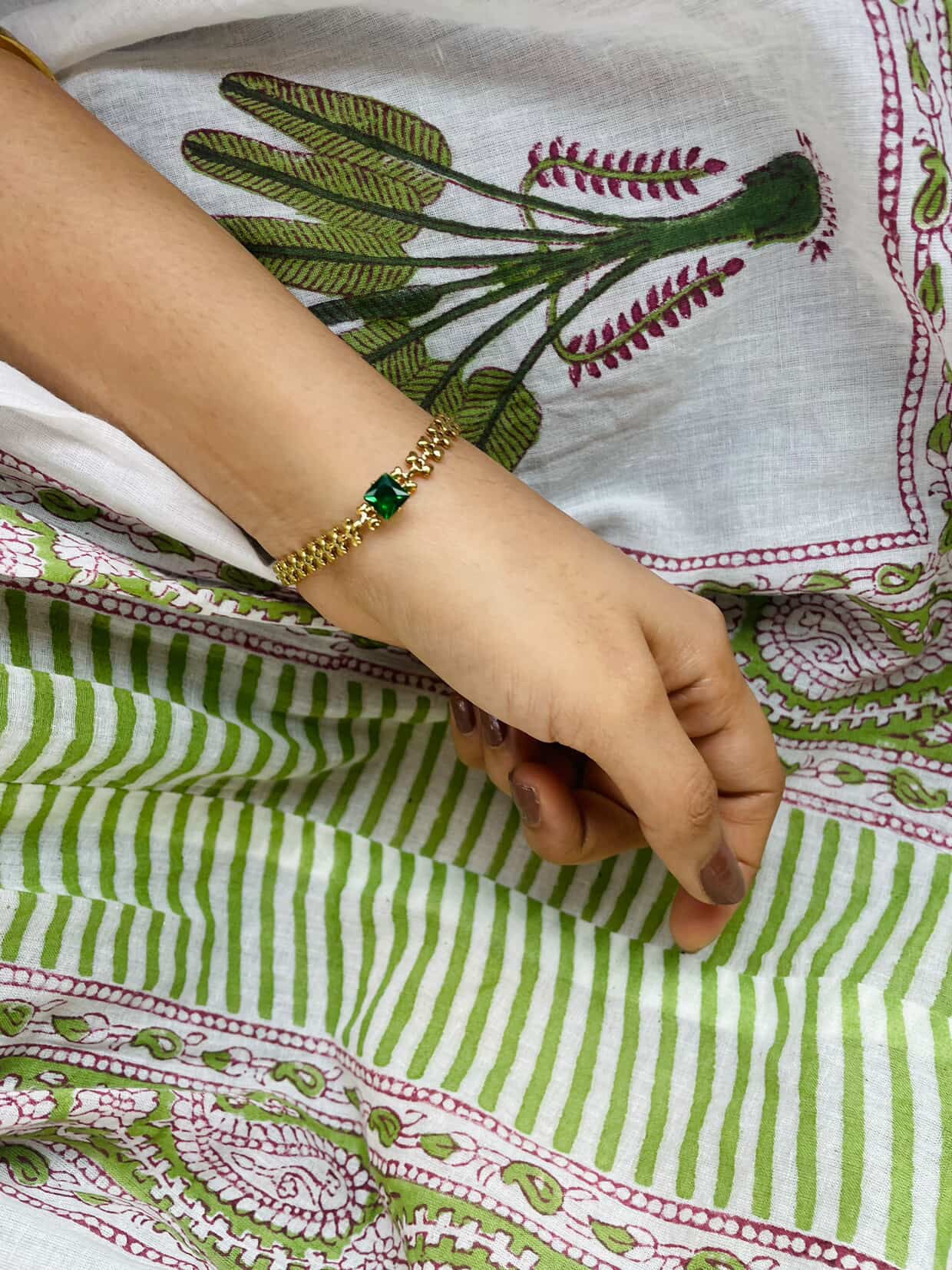 Riverstone Gold-Plated Stainless Steel | Adjustable Bracelet