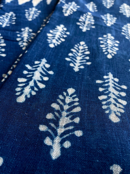 AMALA | Pure Hand-block Printed Linen Saree