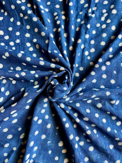 AMALA | Pure Hand-block Printed Linen Saree