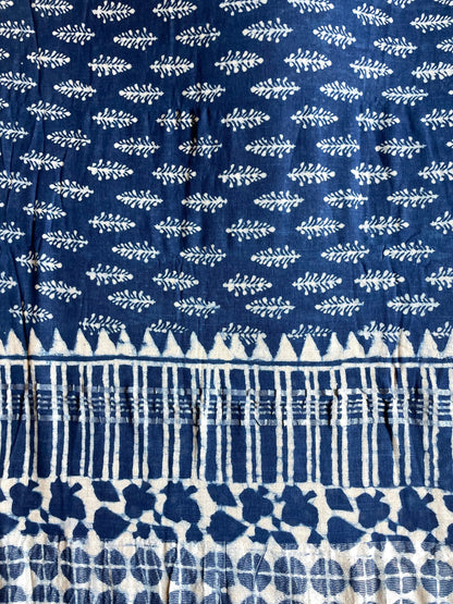 AMALA | Pure Hand-block Printed Linen Saree