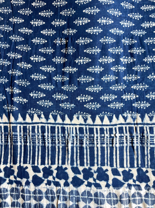 AMALA | Pure Hand-block Printed Linen Saree