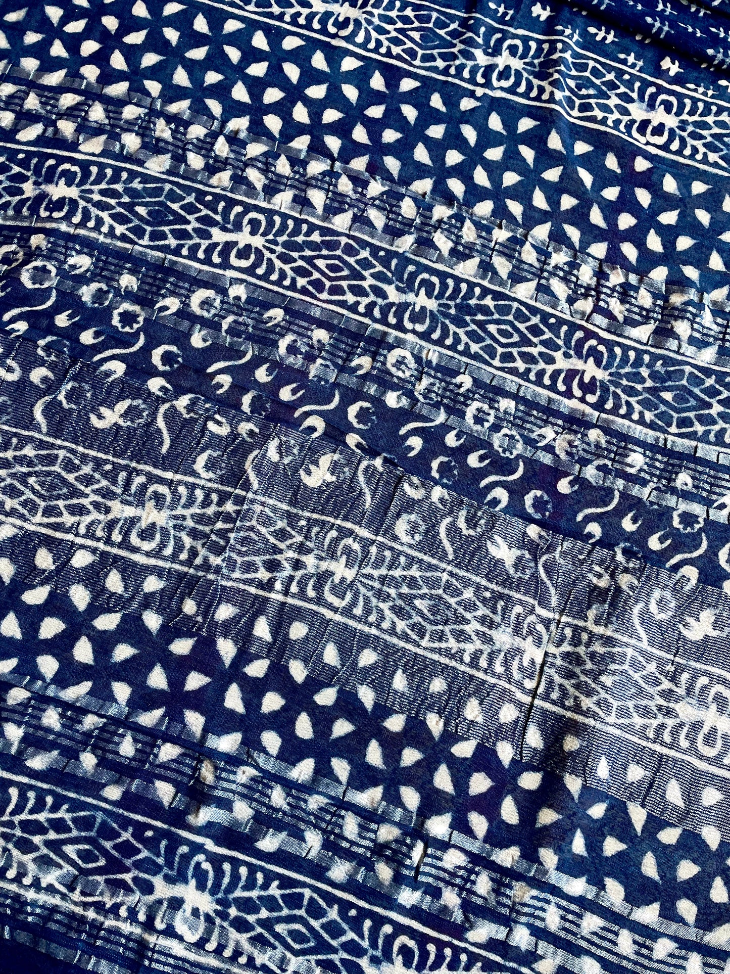 DHWANI | Pure Hand-block Printed Linen Saree