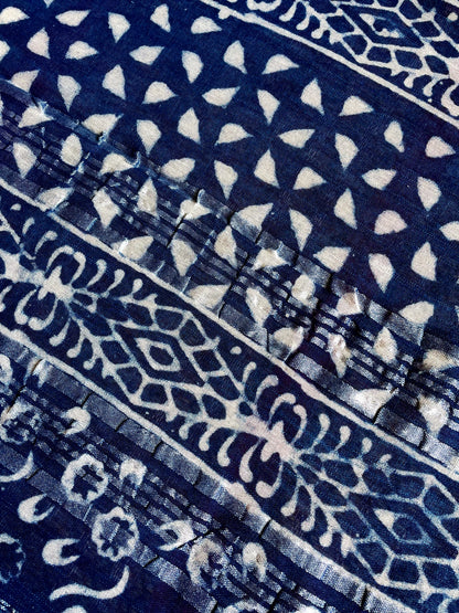 DHWANI | Pure Hand-block Printed Linen Saree