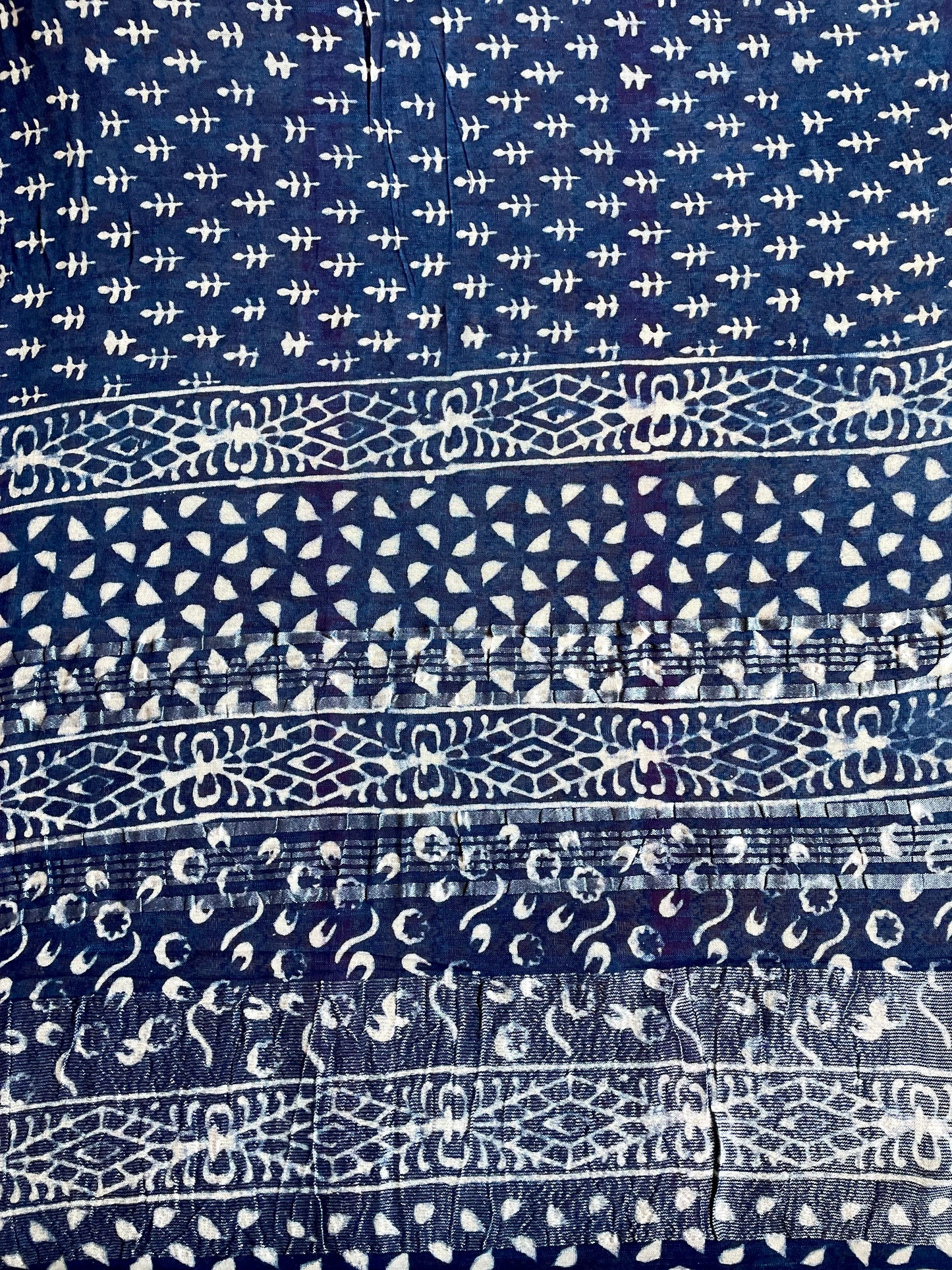 DHWANI | Pure Hand-block Printed Linen Saree
