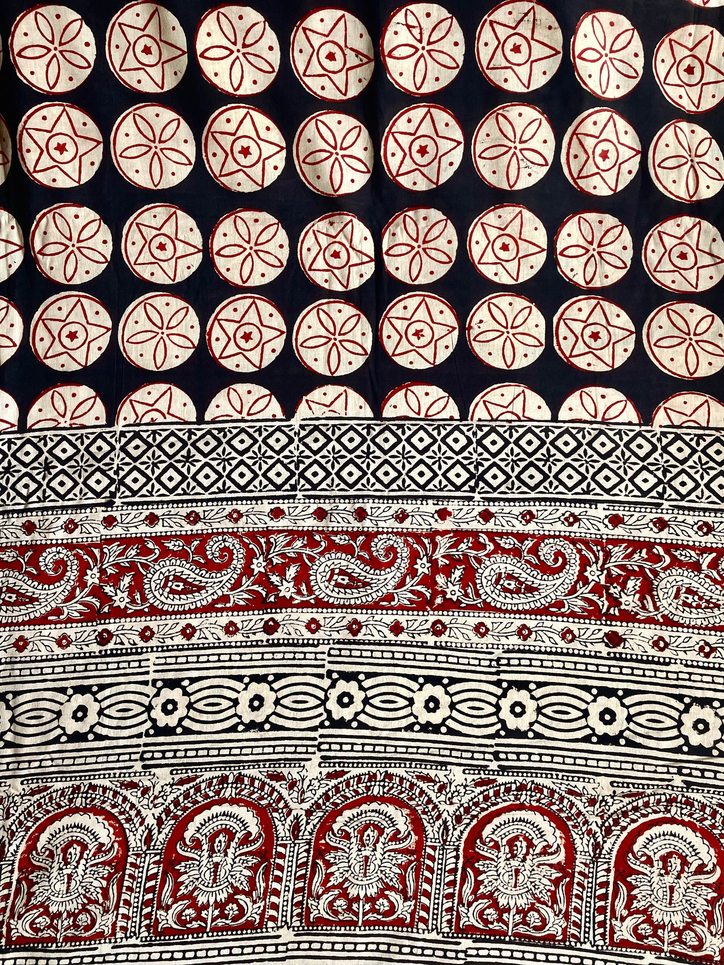 TARA | Pure Hand-block Printed Mul Cotton Saree