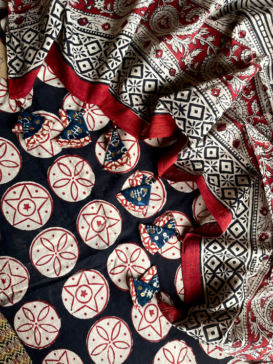 TARA | Pure Hand-block Printed Mul Cotton Saree