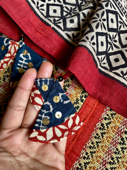 TARA | Pure Hand-block Printed Mul Cotton Saree