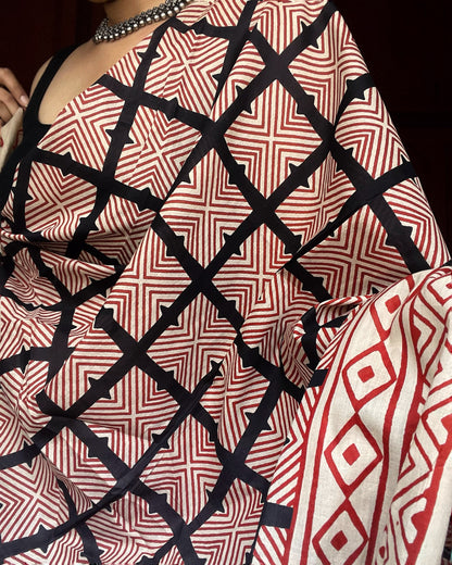 Kaleido Katha | Handblock Printed Dupatta