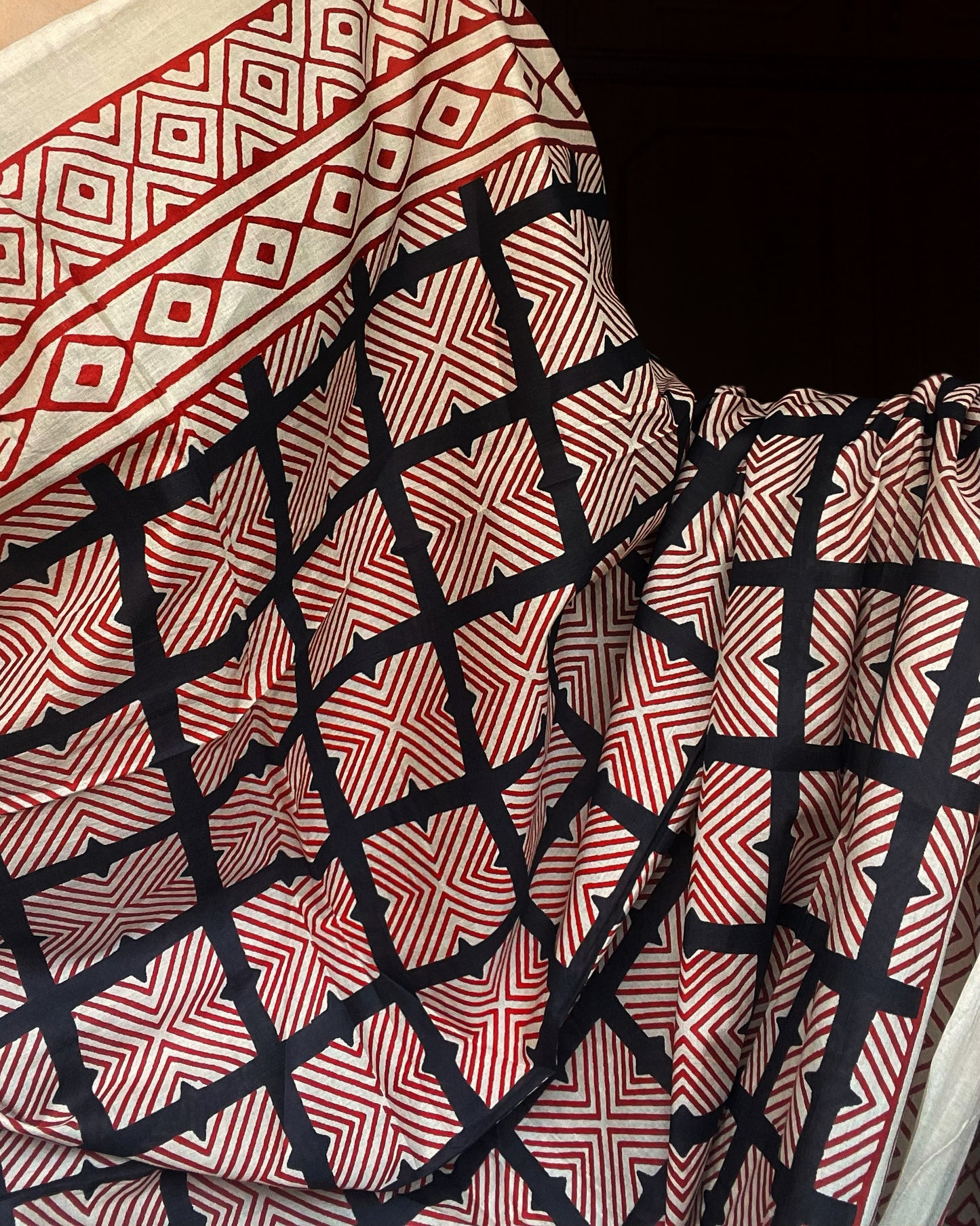 Kaleido Katha | Handblock Printed Dupatta