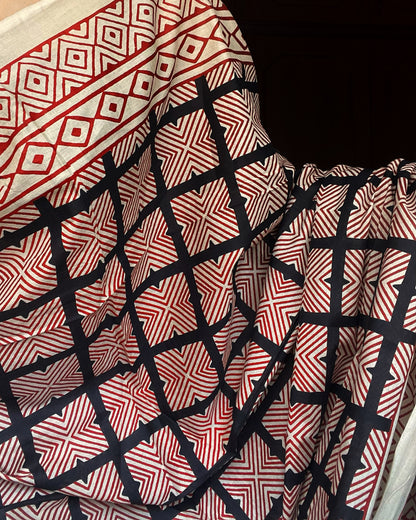 Kaleido Katha | Handblock Printed Dupatta