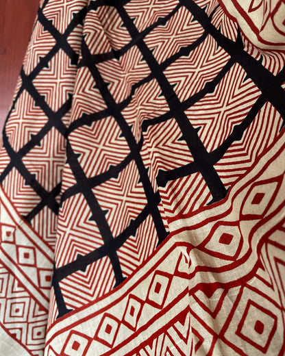 Kaleido Katha | Handblock Printed Dupatta