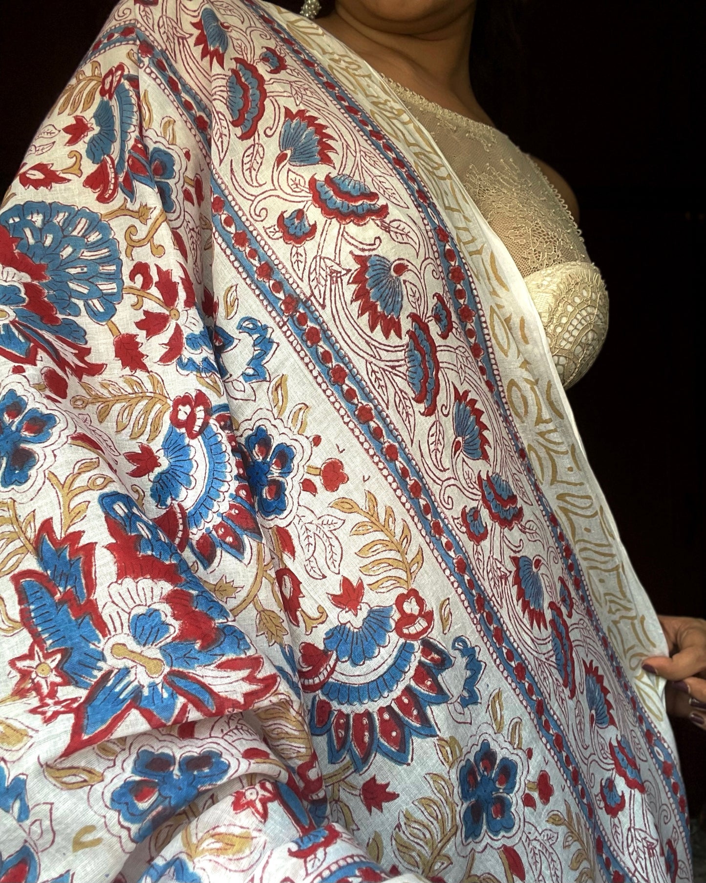 Rang Mahal | Handblock Printed Dupatta