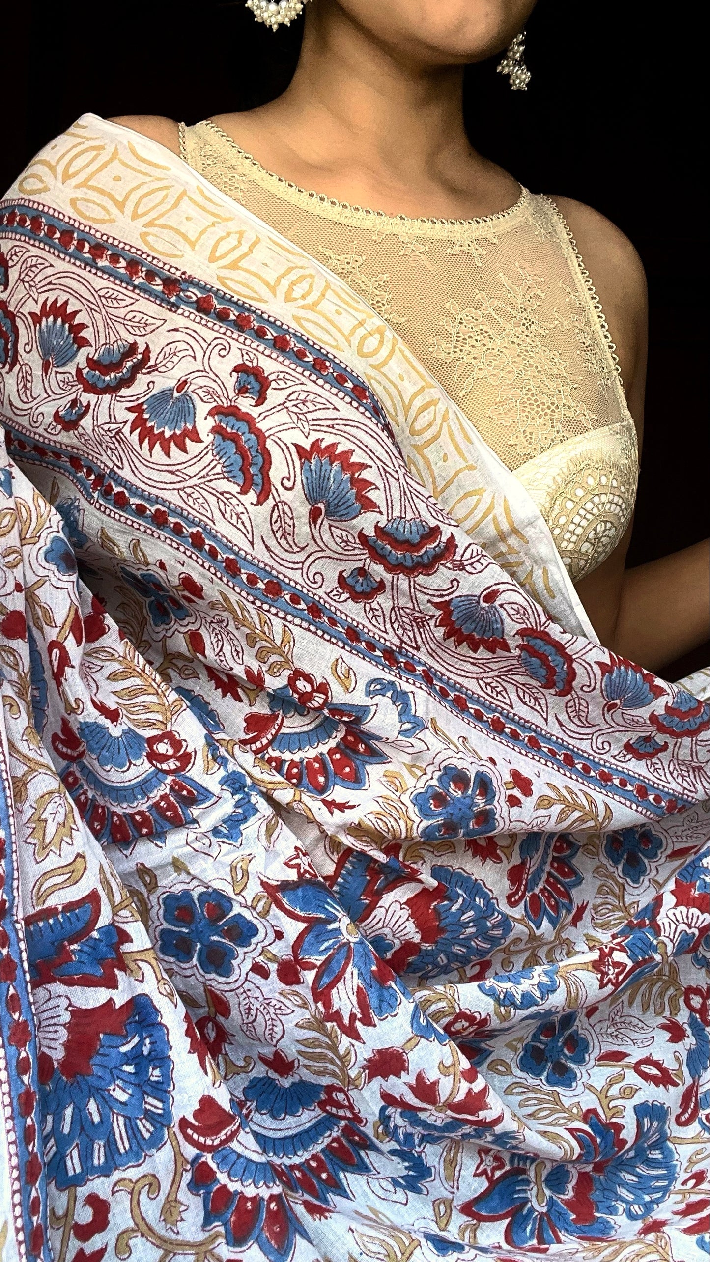 Rang Mahal | Handblock Printed Dupatta