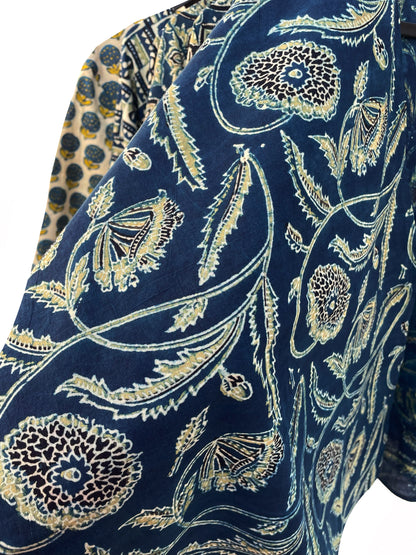 Unmukhi Ajrakh Free Size Mid-Length Cape