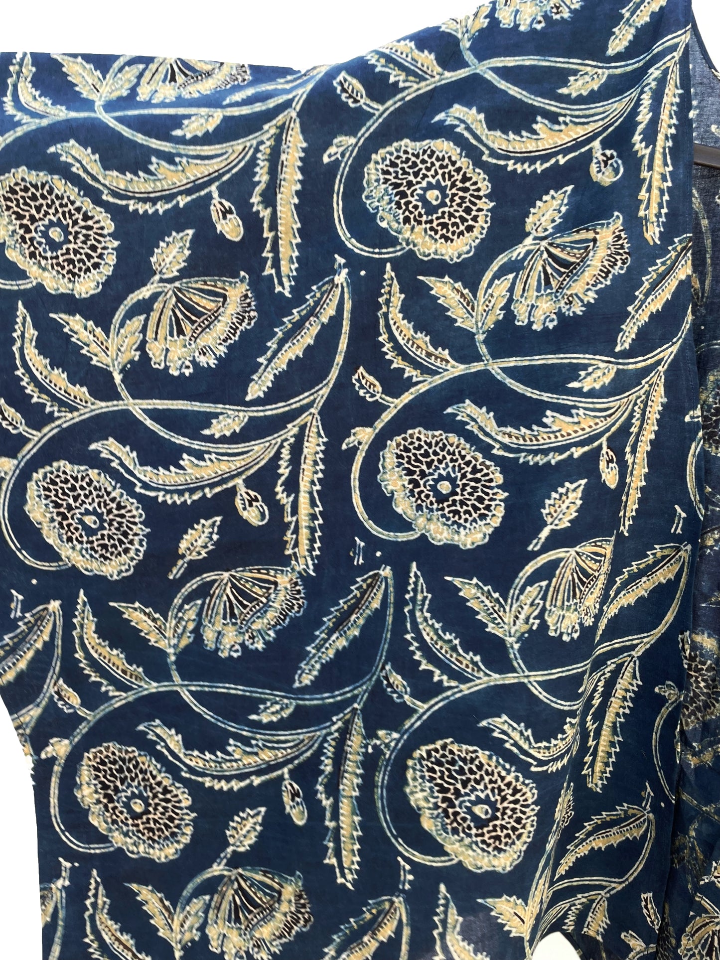 Unmukhi Ajrakh Free Size Mid-Length Cape
