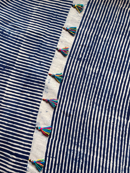 RITHI | Pure Hand-Block Printed Mul Cotton Saree