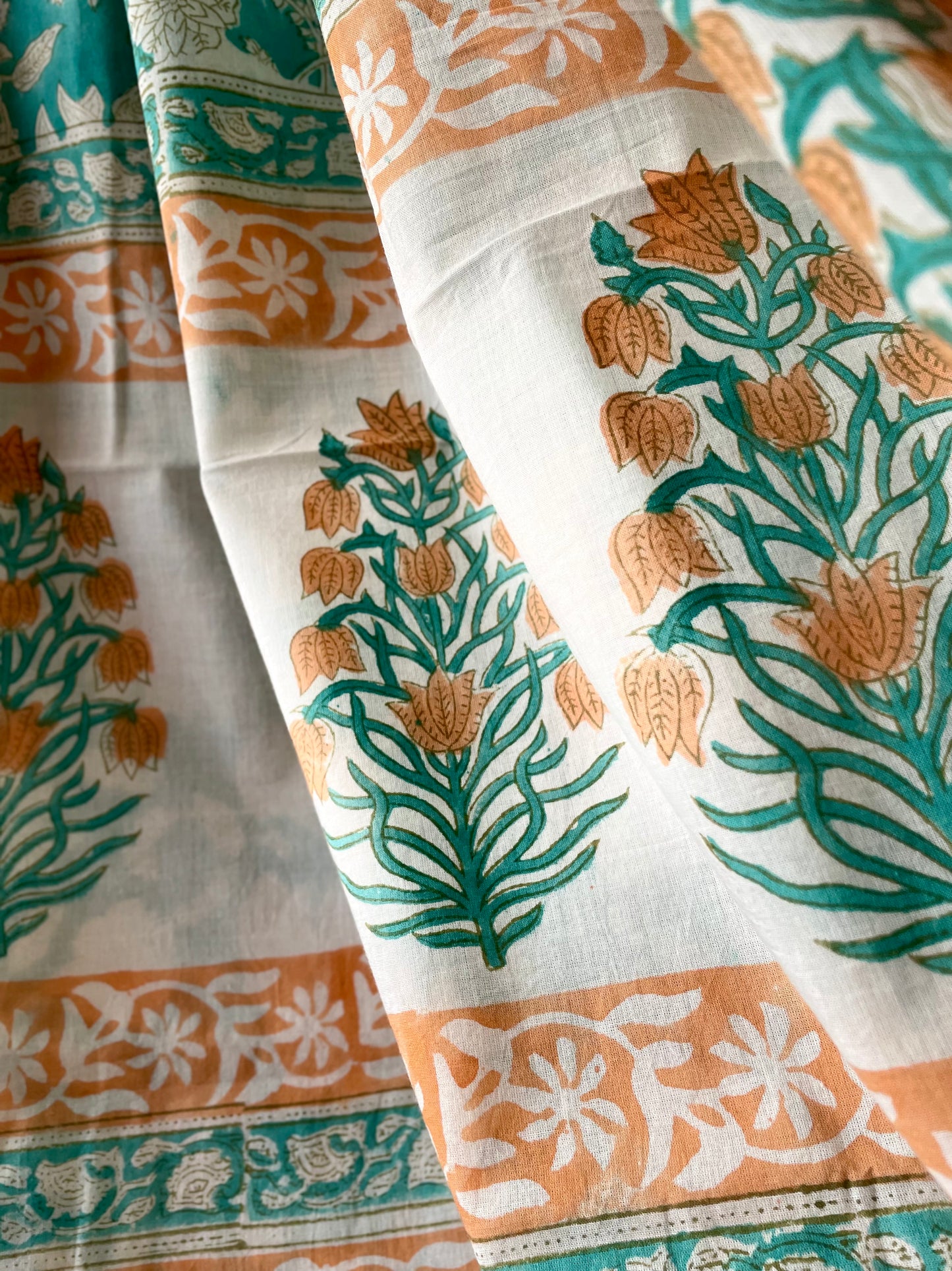 VANYA | Pure Hand-Block Printed Mul Cotton Saree