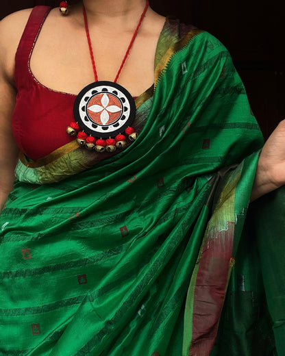 Theyyam Series |Yajna Mandala | Handcrafted Statement Set - Red