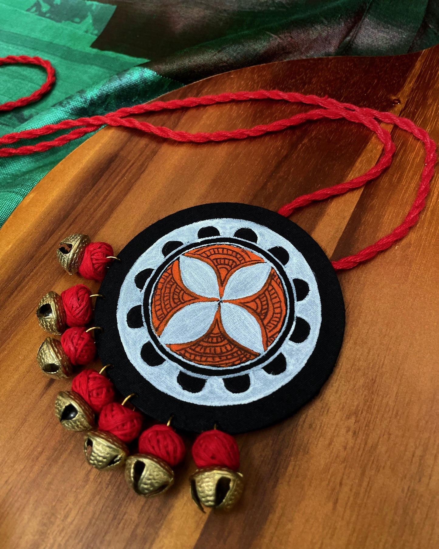 Theyyam Series |Yajna Mandala | Handcrafted Statement Set - Red