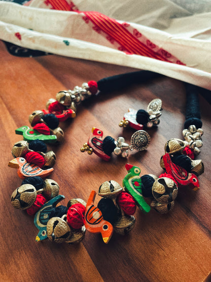 Theyyam Series | Chilanka Maala | Handcrafted Statement Set