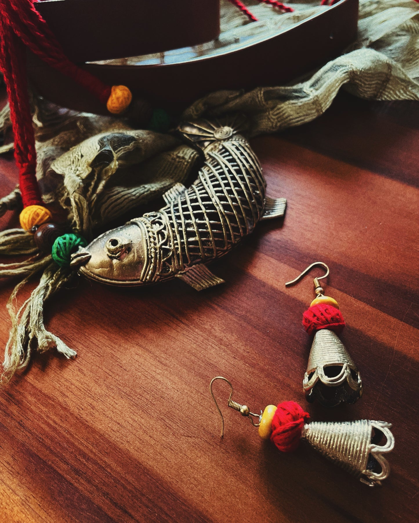 Theyyam Series | Matsya Rupa | Handcrafted Statement Set