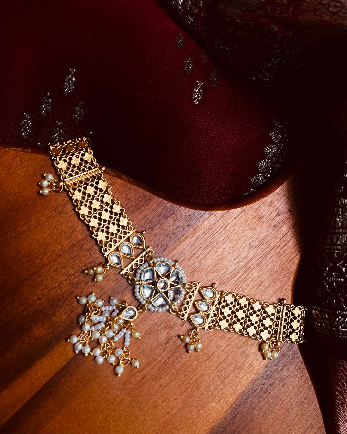 Thamburatti | Antique Heritage Inspired Choker Set | Edit त्रिकाय