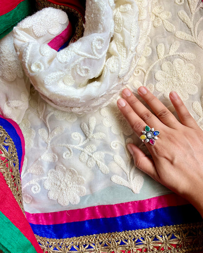 Rudhra - Multicolour Stone Ring